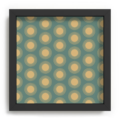 Colour Poems Cheerful Sun Pattern Sage Recessed Framing Square