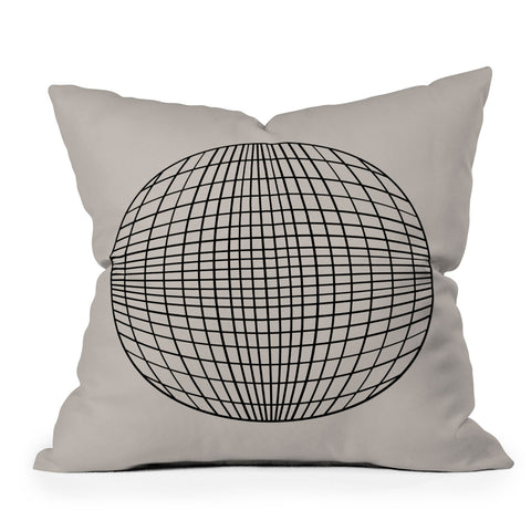 Colour Poems Circular Geometry Grid Outdoor Throw Pillow