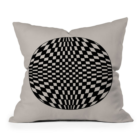 Colour Poems Circular Geometry Outdoor Throw Pillow