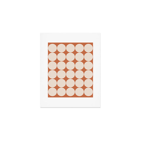 Colour Poems Circular Minimalism Orange Art Print