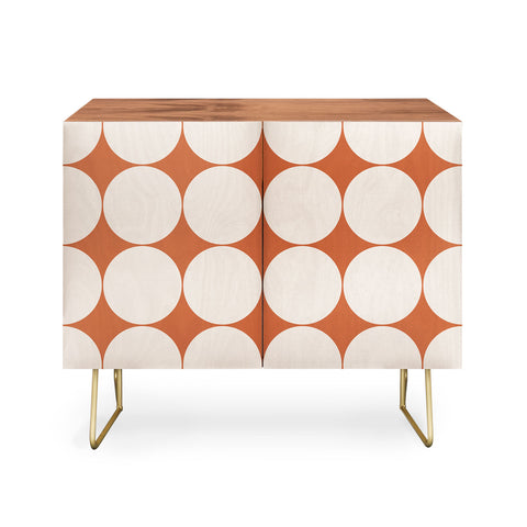 Colour Poems Circular Minimalism Orange Credenza