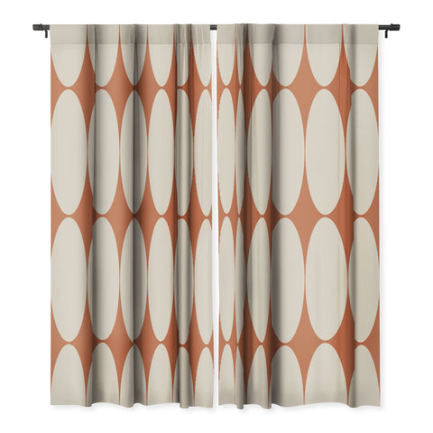 Colour Poems Circular Minimalism Orange Blackout Non Repeat