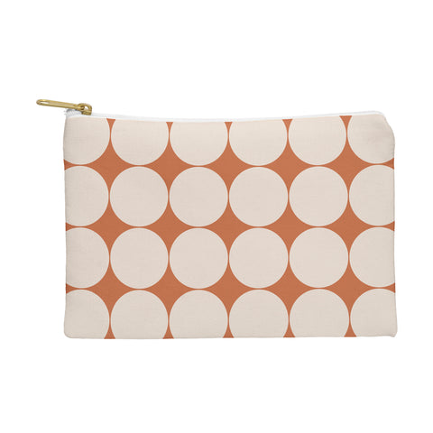 Colour Poems Circular Minimalism Orange Pouch