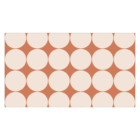 Colour Poems Circular Minimalism Orange Tablecloth