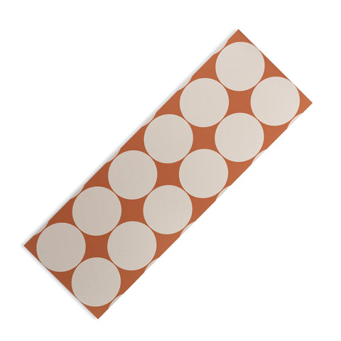 Colour Poems Circular Minimalism Orange Yoga Mat