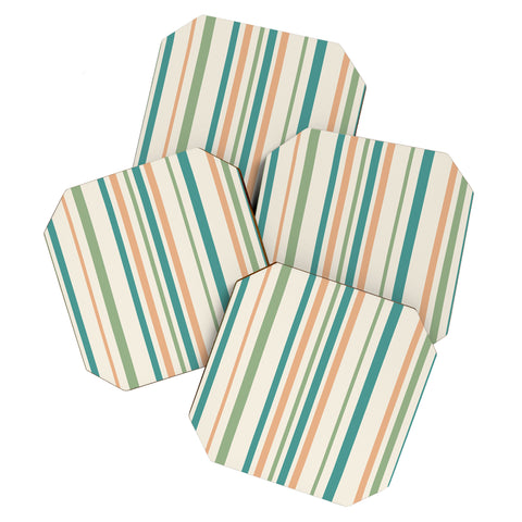 Colour Poems Classic Minimal Stripes II Coaster Set