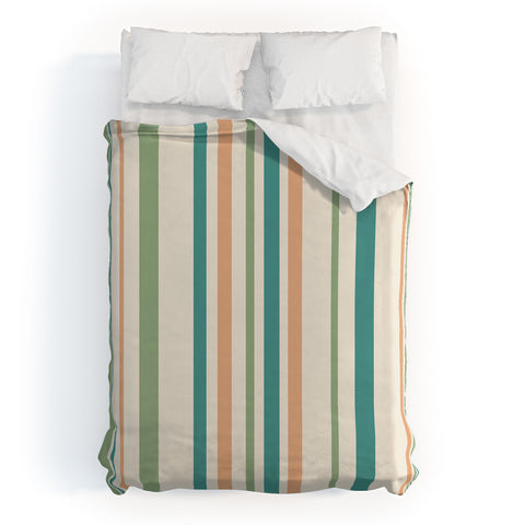Colour Poems Classic Minimal Stripes II Duvet Cover