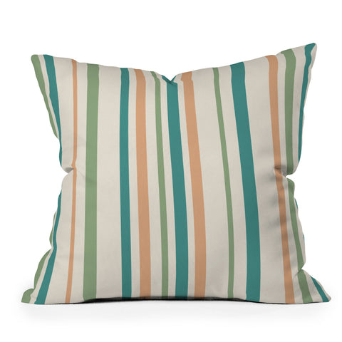 Colour Poems Classic Minimal Stripes II Throw Pillow