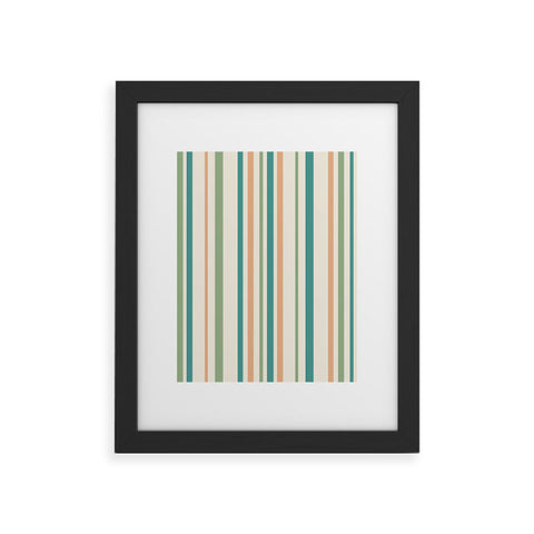 Colour Poems Classic Minimal Stripes II Framed Art Print