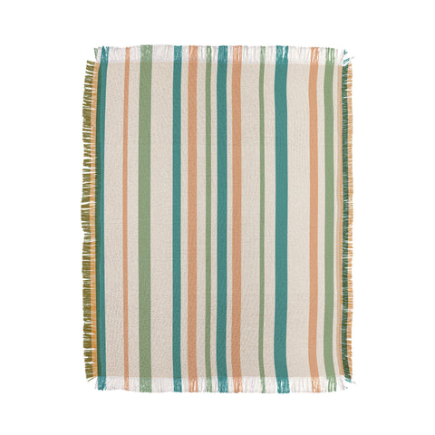 Colour Poems Classic Minimal Stripes II Throw Blanket
