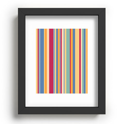 Colour Poems Classic Retro Stripes I Recessed Framing Rectangle