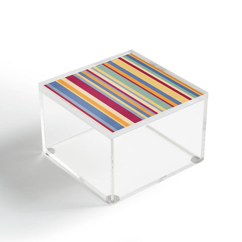 Colour Poems Classic Retro Stripes I Acrylic Box