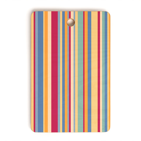Colour Poems Classic Retro Stripes I Cutting Board Rectangle