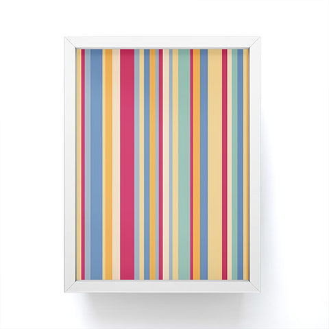 Colour Poems Classic Retro Stripes I Framed Mini Art Print