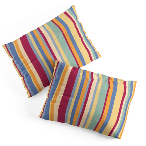 Colour Poems Classic Retro Stripes I Pillow Shams