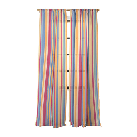 Colour Poems Classic Retro Stripes I Sheer Non Repeat