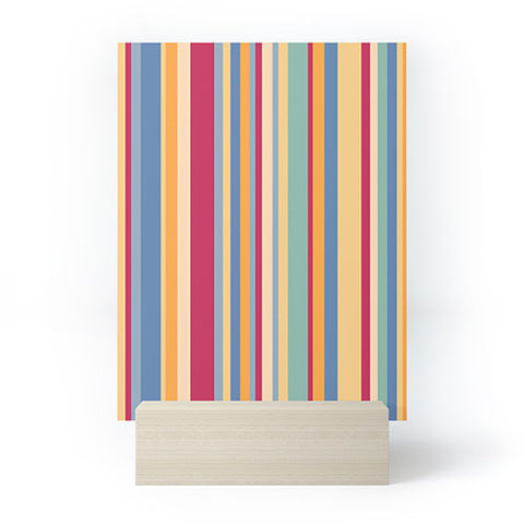 Colour Poems Classic Retro Stripes I Mini Art Print