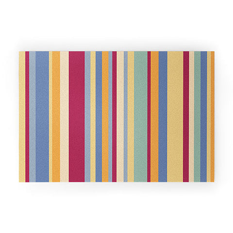 Colour Poems Classic Retro Stripes I Welcome Mat