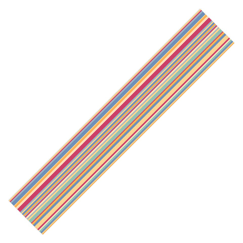 Colour Poems Classic Retro Stripes I Table Runner