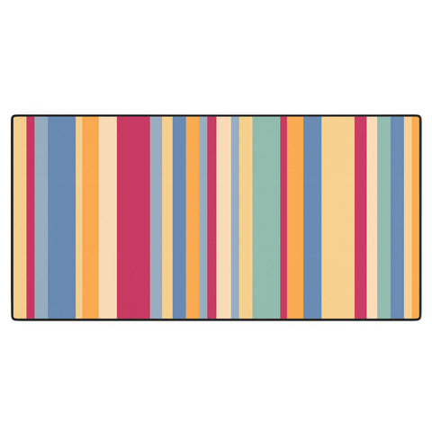 Colour Poems Classic Retro Stripes I Desk Mat