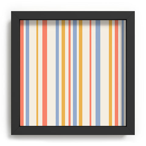 Colour Poems Classic Retro Stripes III Recessed Framing Square