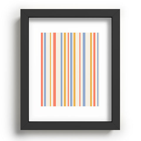 Colour Poems Classic Retro Stripes III Recessed Framing Rectangle