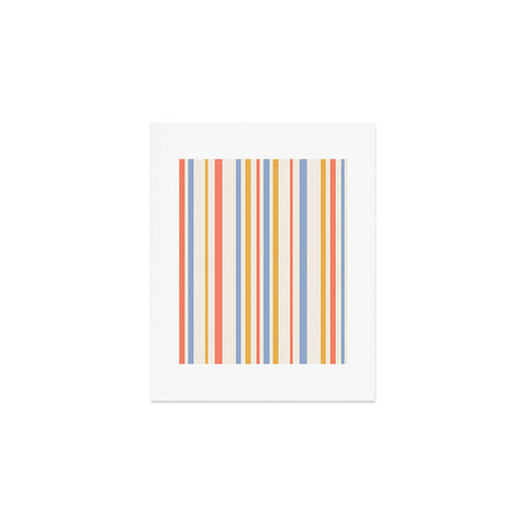 Colour Poems Classic Retro Stripes III Art Print