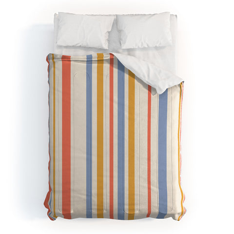 Colour Poems Classic Retro Stripes III Comforter