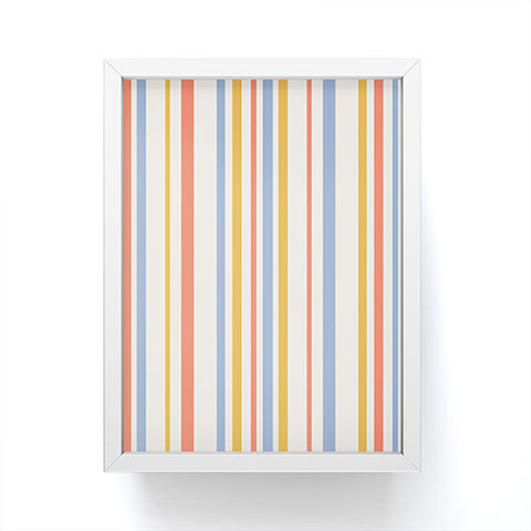 Colour Poems Classic Retro Stripes III Framed Mini Art Print