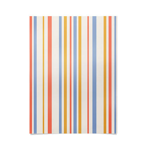 Colour Poems Classic Retro Stripes III Poster