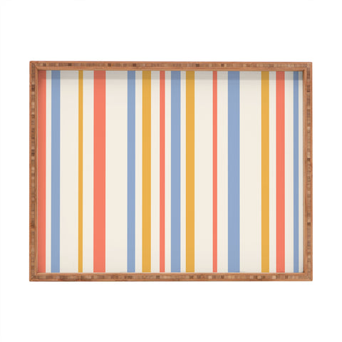 Colour Poems Classic Retro Stripes III Rectangular Tray