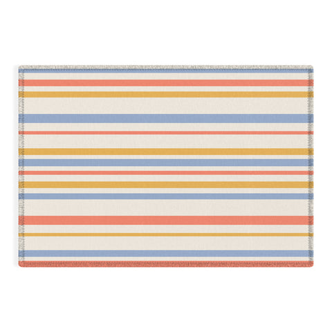Colour Poems Classic Retro Stripes III Outdoor Rug