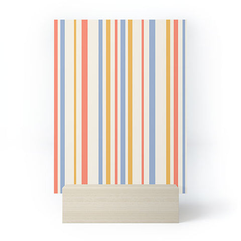 Colour Poems Classic Retro Stripes III Mini Art Print