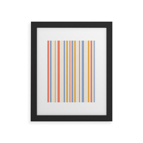 Colour Poems Classic Retro Stripes III Framed Art Print