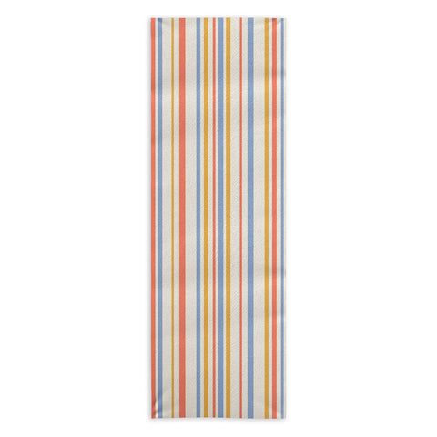 Colour Poems Classic Retro Stripes III Yoga Towel