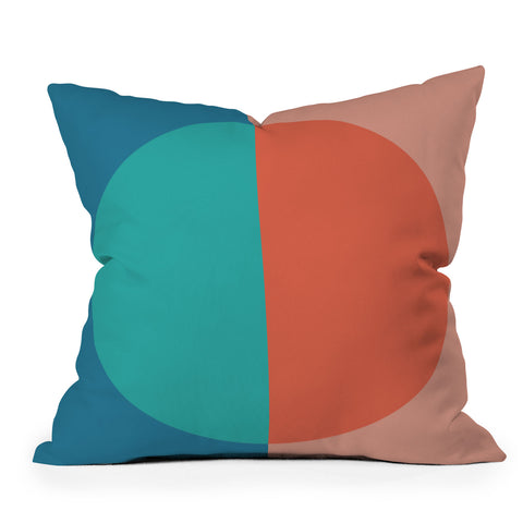 Colour Poems Color Block Abstract II Outdoor Throw Pillow