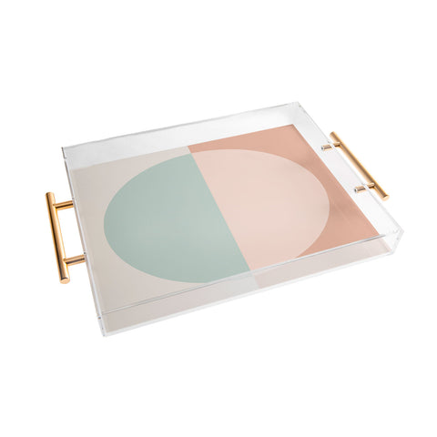 Colour Poems Color Block Abstract VI Acrylic Tray