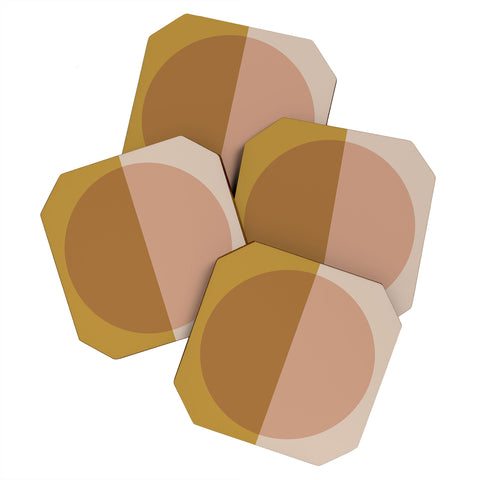 Colour Poems Color Block Abstract VII Coaster Set