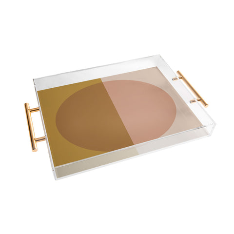 Colour Poems Color Block Abstract VII Acrylic Tray