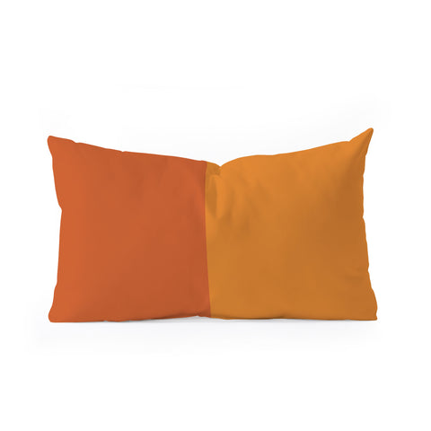 Colour Poems Color Block Abstract VIII Oblong Throw Pillow