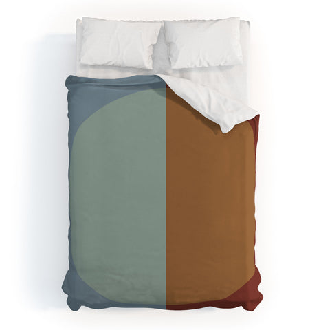 Colour Poems Color Block Abstract X Duvet Cover