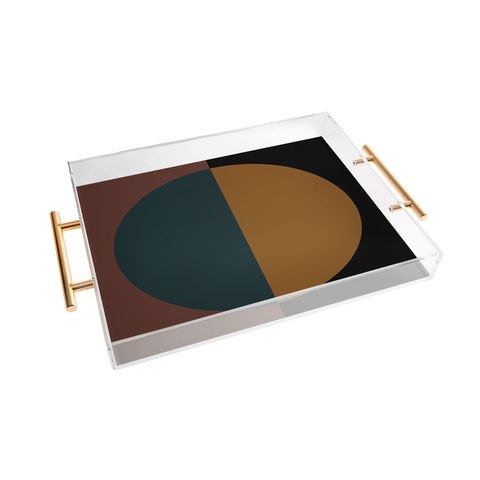 Colour Poems Color Block Abstract XI Acrylic Tray