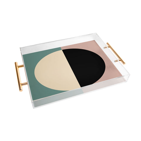 Colour Poems Color Block Abstract XIX Acrylic Tray