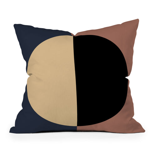 Colour Poems Color Block Abstract XVII Outdoor Throw Pillow