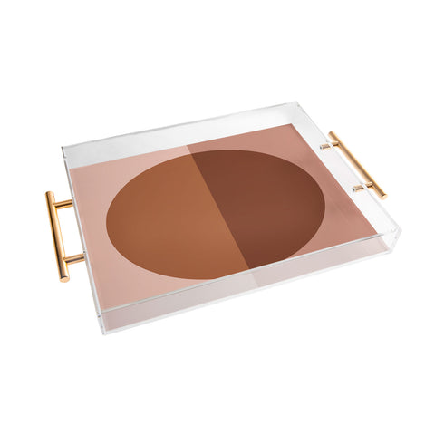 Colour Poems Color Block Abstract XXI Acrylic Tray