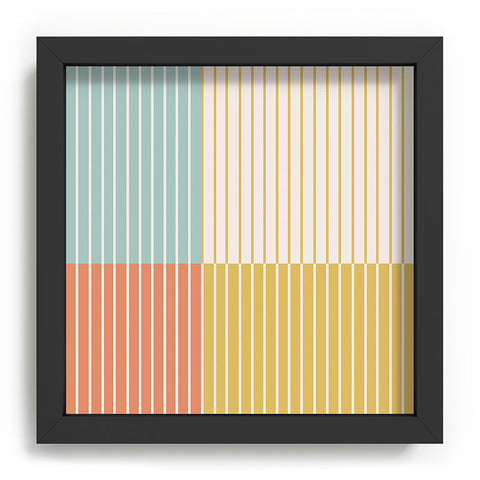 Colour Poems Color Block Line Abstract IX Recessed Framing Square