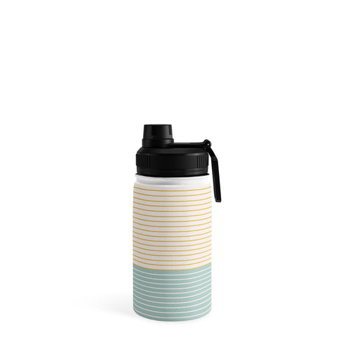 Colour Poems Color Block Line Abstract IX Water Bottle