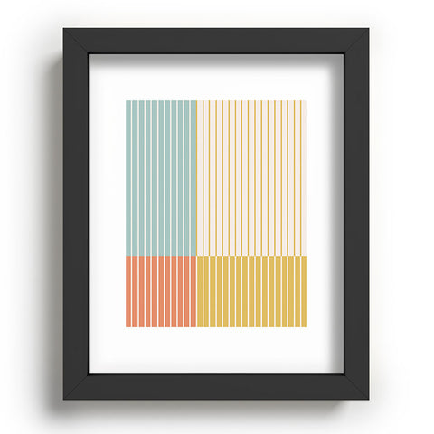 Colour Poems Color Block Line Abstract IX Recessed Framing Rectangle