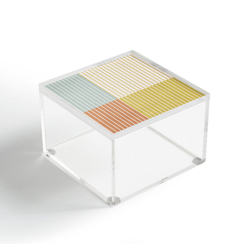 Colour Poems Color Block Line Abstract IX Acrylic Box