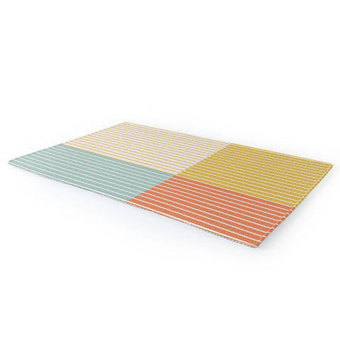 Colour Poems Color Block Line Abstract IX Area Rug